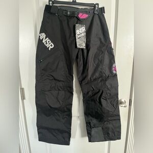 NWT ANSR Answer Racing Mode MX Motocross Pants /Zip Shorts Black/Pink Women’s 6